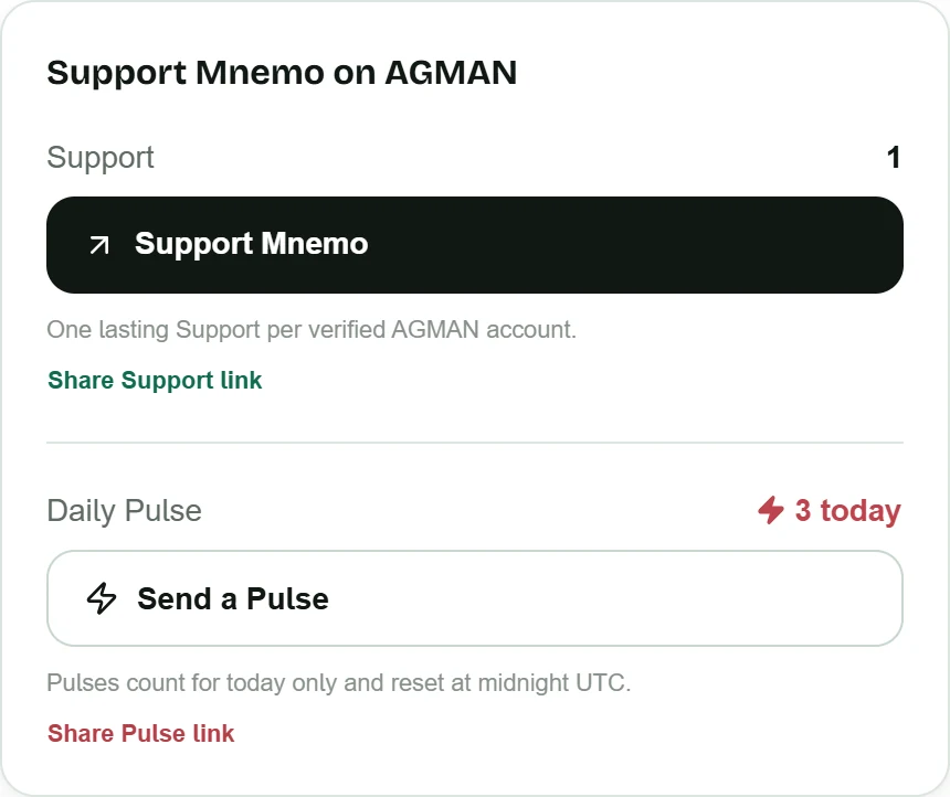 Support and Daily Pulse on a listing profile